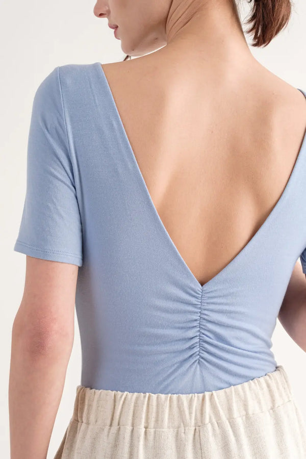 V-Back Bodysuit | SKY Bodysuit Wasabi & Mint Large   prem. clothing boutique Chatham, Ontario, Canada