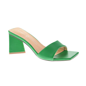 Yanda Mule Heels - Green | Heels Shoes Chinese Laundry 5.5   prem. clothing boutique Chatham, Ontario, Canada